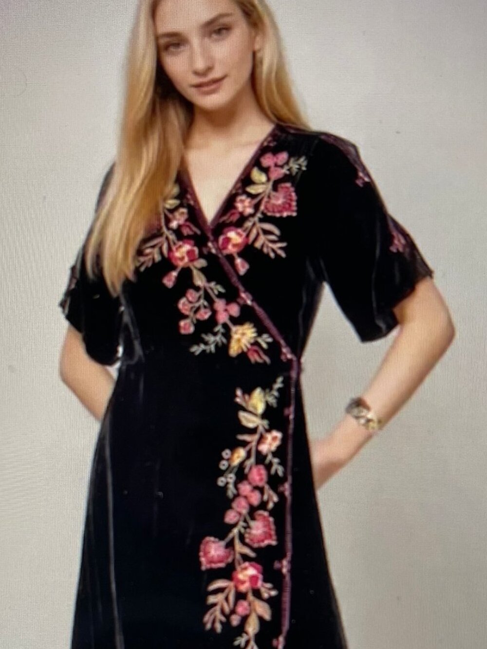 JOHNNY WAS WorkShop Black "Lilith" Wrap Dress: New with Tags!!! Size Small